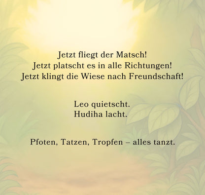 Leo, der kleine Löwe, lernt teilen