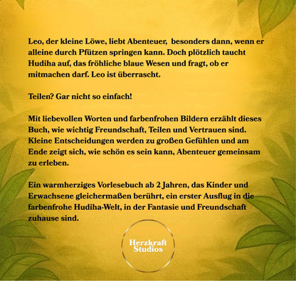 Leo, der kleine Löwe, lernt teilen